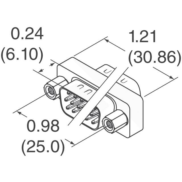 DAH1PPAAR04A Conec  D-Sub D-Shaped Connector Adapters